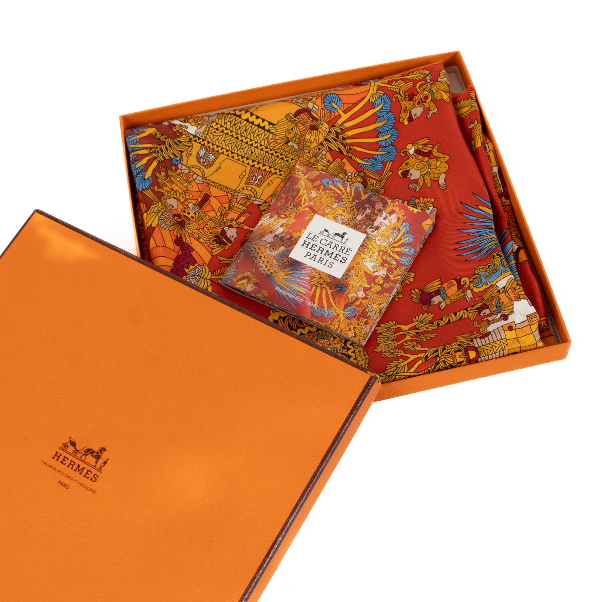 Hermès Multicolor Silk Astres Et Soleils Carré 90 Scarf