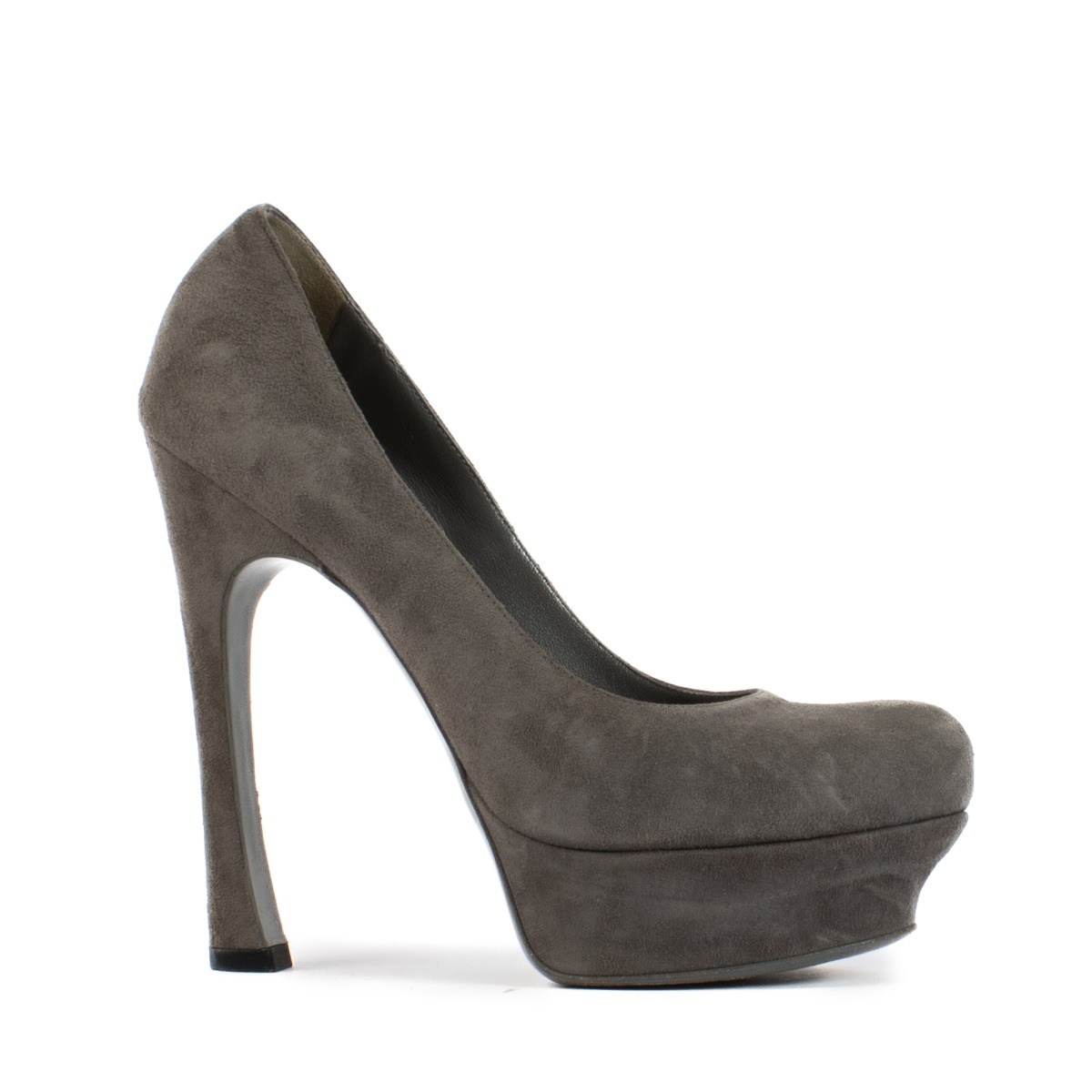 Grey suede platform heels deals