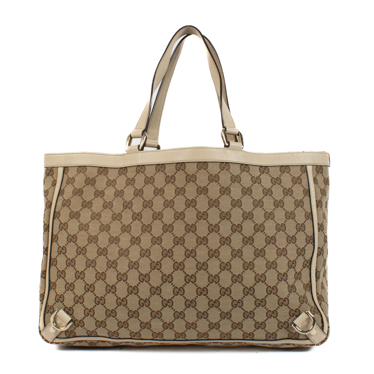 Gucci GG Canvas Abbey Tote Bag Labellov Buy and Sell Authentic Luxury