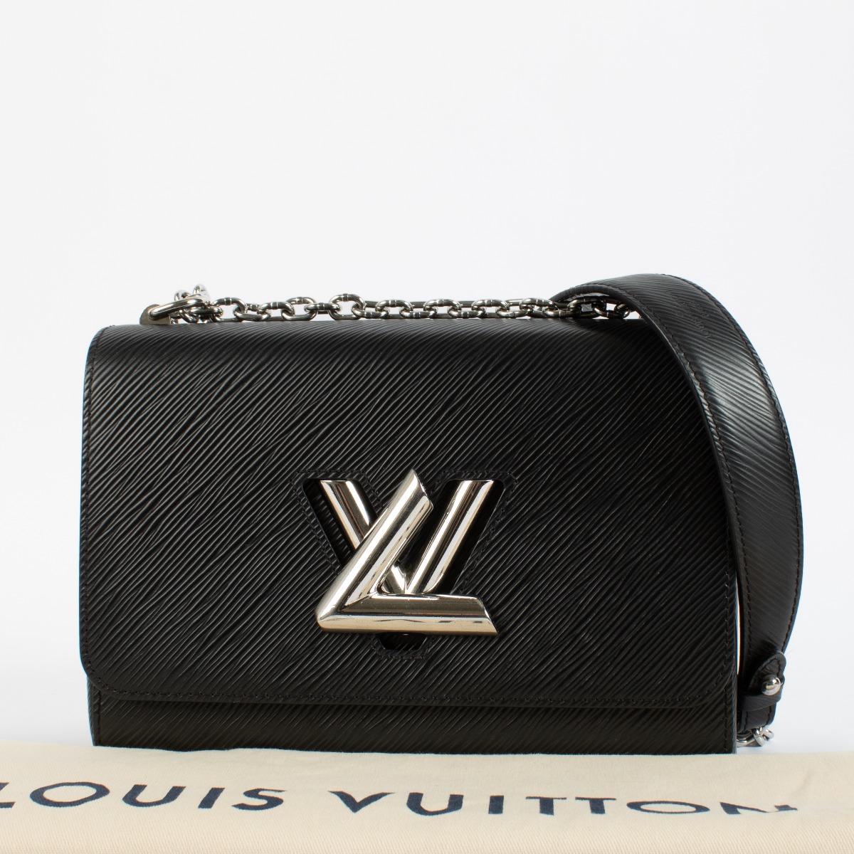 Louis Vuitton Black Epi Leather Twist MM Bag ○ Labellov ○ Buy
