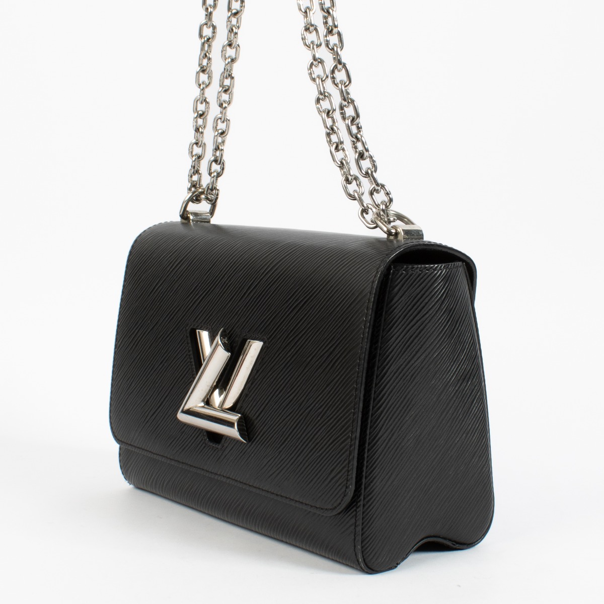 Louis Vuitton Black Epi Leather Twist MM Bag ○ Labellov