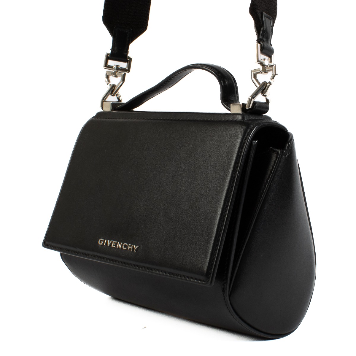 【GIVENCHY】PANDORA MINI SHOULDER BAG Givenchy Pandora Mini Black Smooth Leather Crossbody