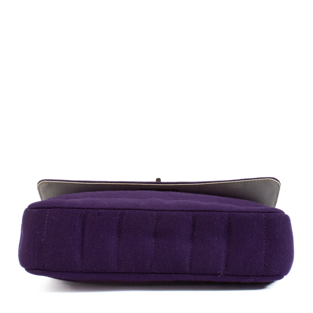 Chanel Identification Purple Fabric 2.55 Bag ○ Labellov