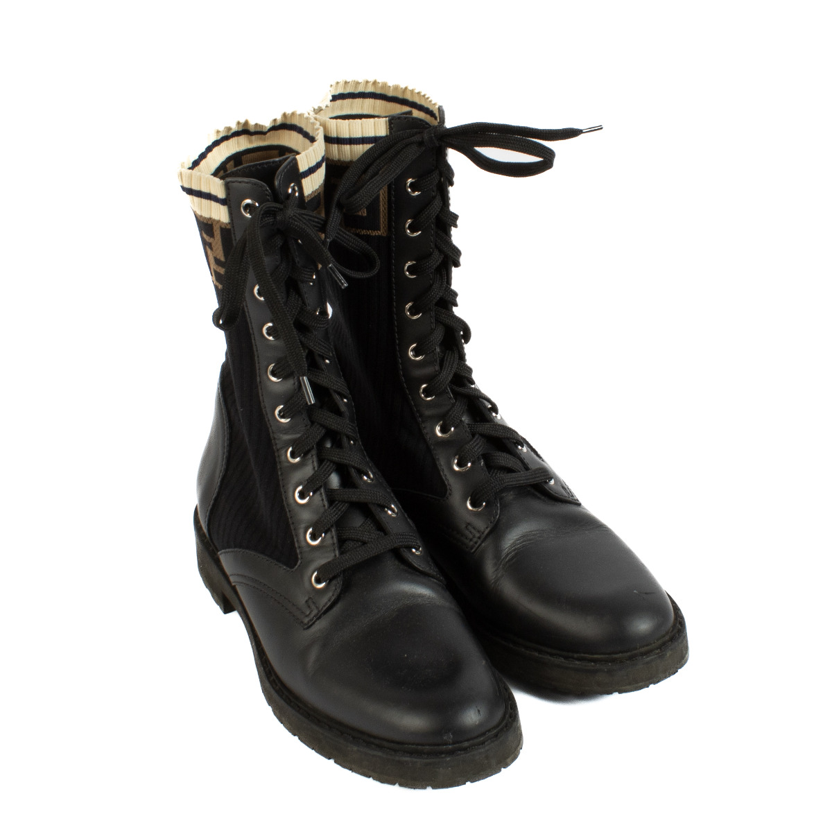 Fendi Black Rockoko Boots - Size 40 ○ Labellov ○ Buy and