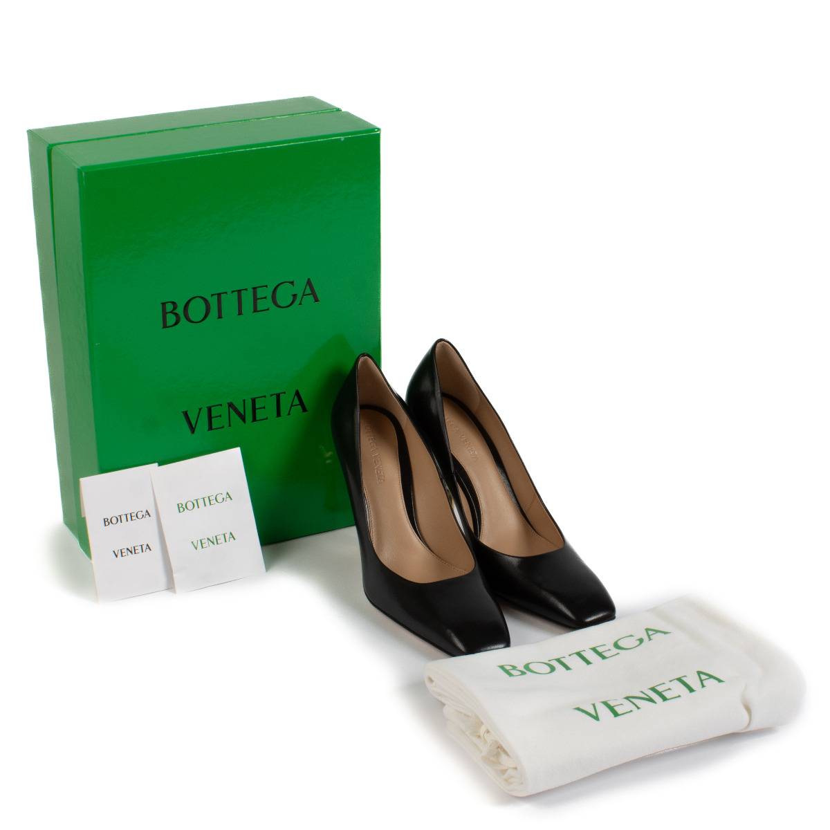 Bottega Veneta Black Leather Knot Pumps ○ Labellov ○ Buy