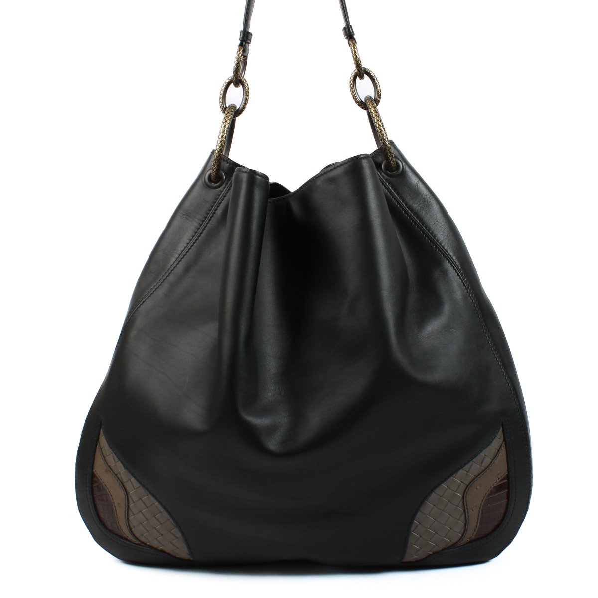 BOTTEGA VENETA::スカート:42[RESALE] Bottega Veneta Black Quilted Slip On Heels Sandals Shoes EU