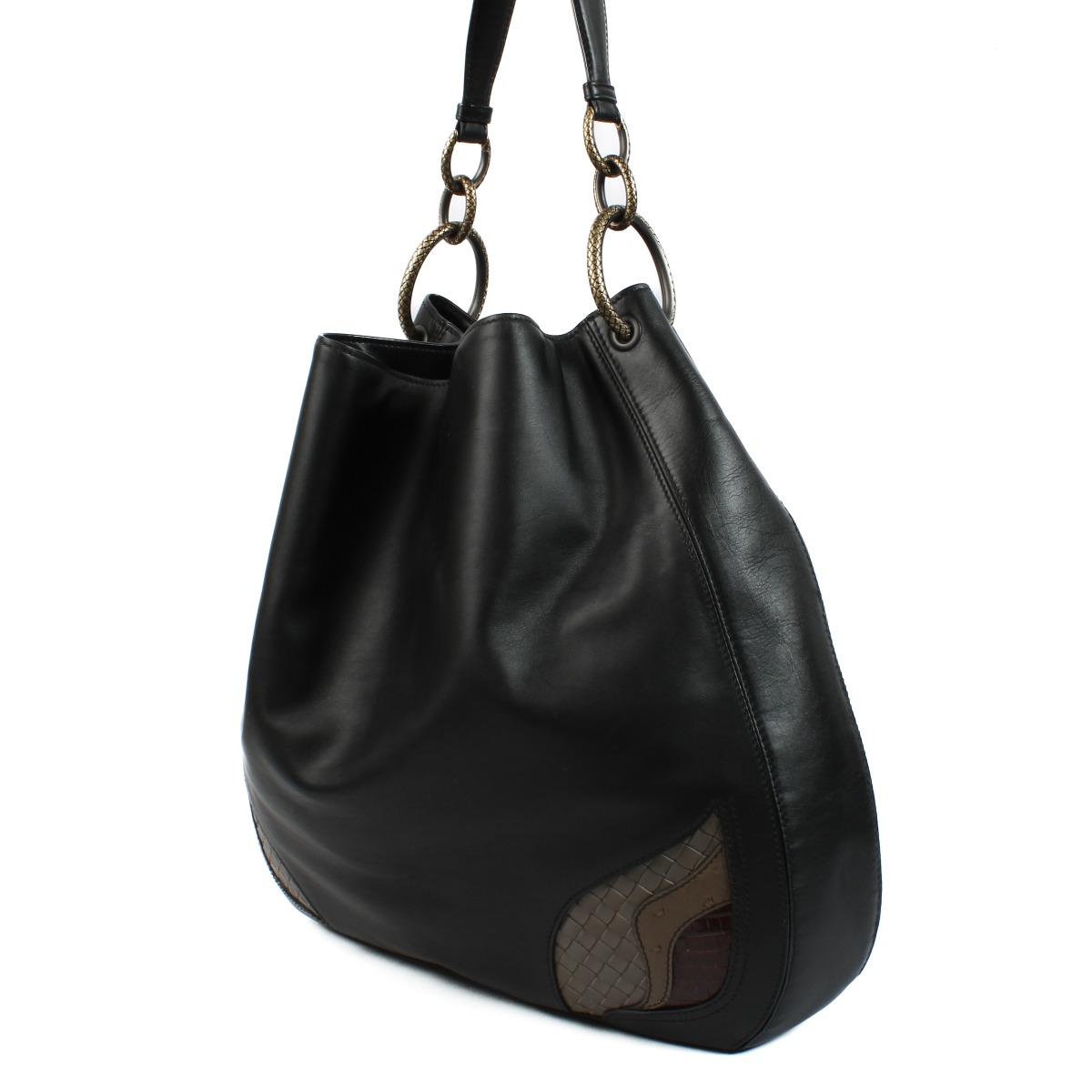 Bottega Veneta Black 50th Anniversary Maxi Hobo Bag