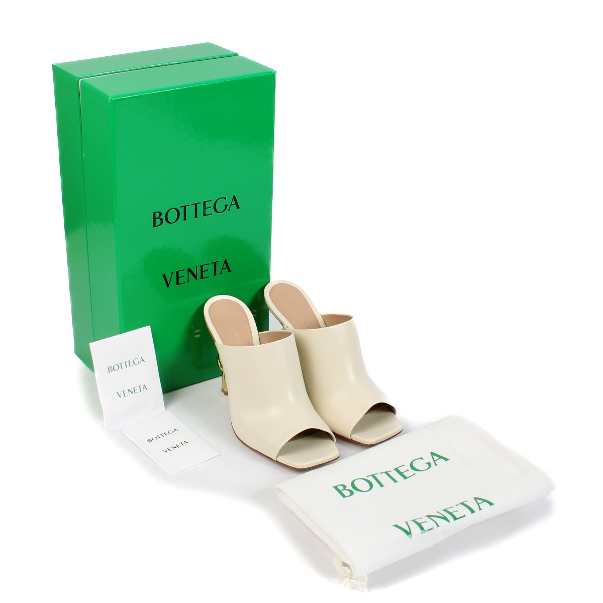 BOTTEGA VENETA 水色 レザー ミュール