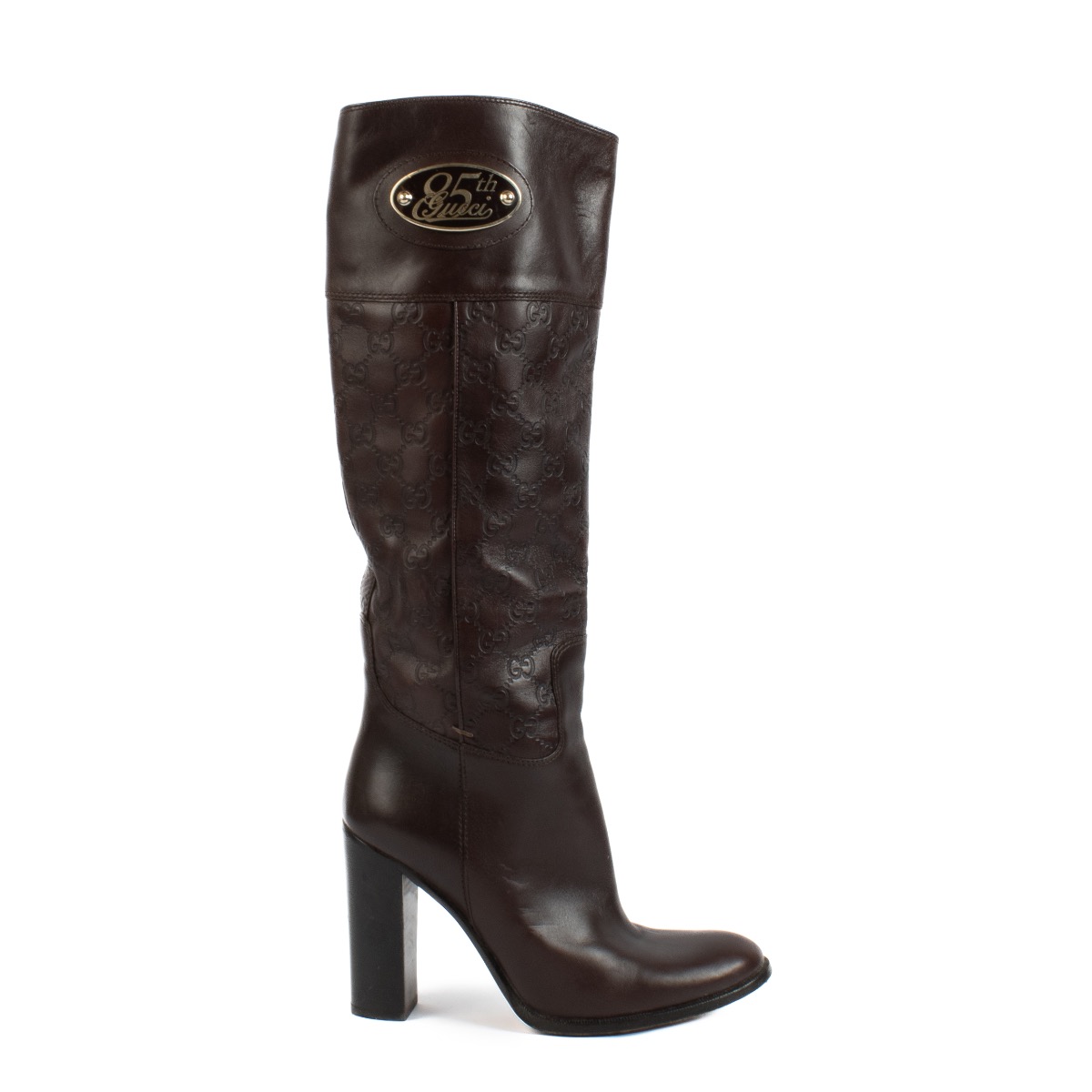 Gucci Brown Guccissima 85th Boots size 39 5 Labellov Buy and Sell Authentic Luxury