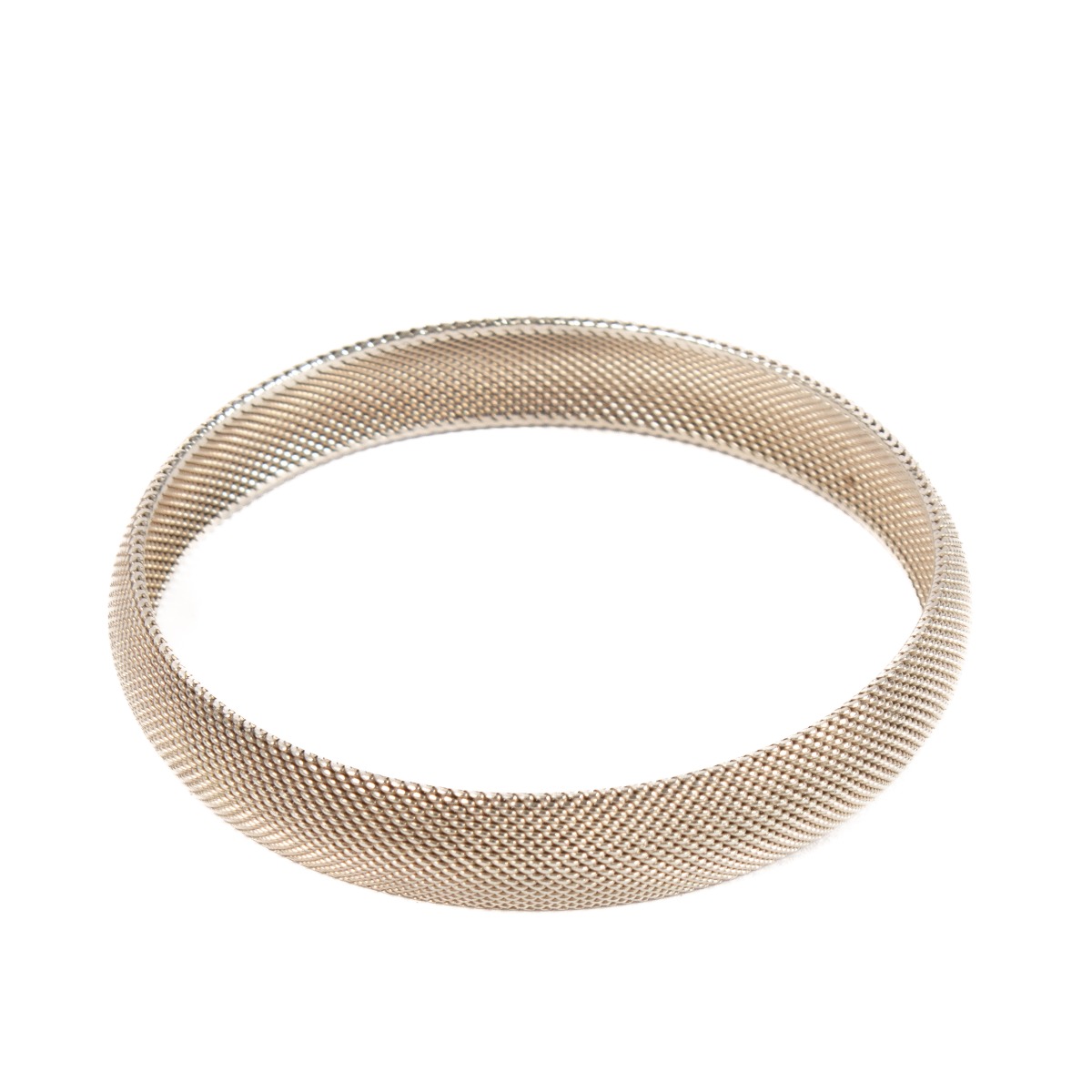 Tiffany & Co. Silver Somerset Mesh Bangle Bracelet