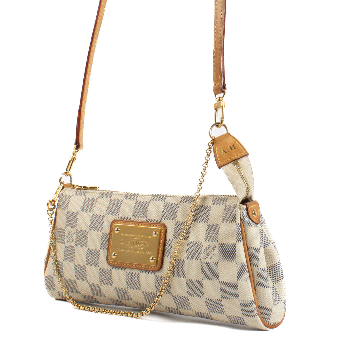 エミリア 　Louis Vuitton バッグ Louis Vuitton Damier Azur Eva Pochette Crossbody Bag