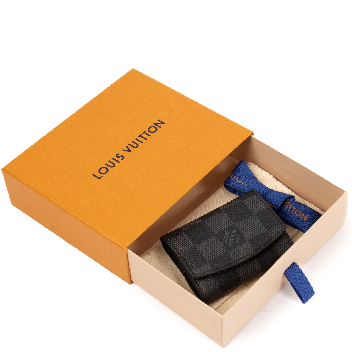 Louis Vuitton Monogram Eclipse Cufflinks + Damier Graphite