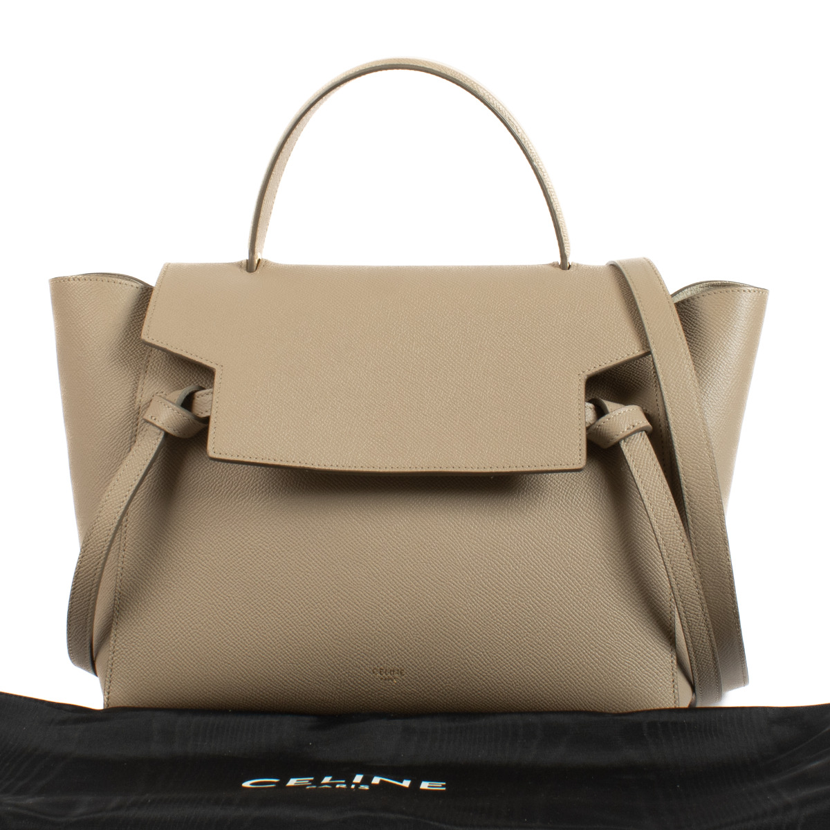 Celine Light Taupe Mini Belt Bag Labellov Buy and Sell Authentic Luxury