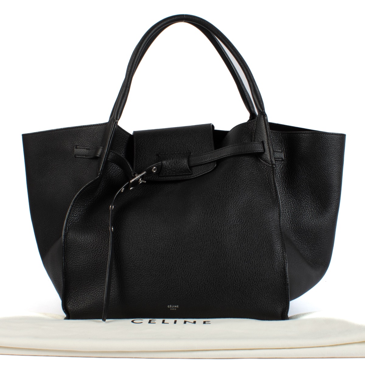 Celine Black Leather Medium Big Bag Labellov Buy and Sell Authentic Luxury