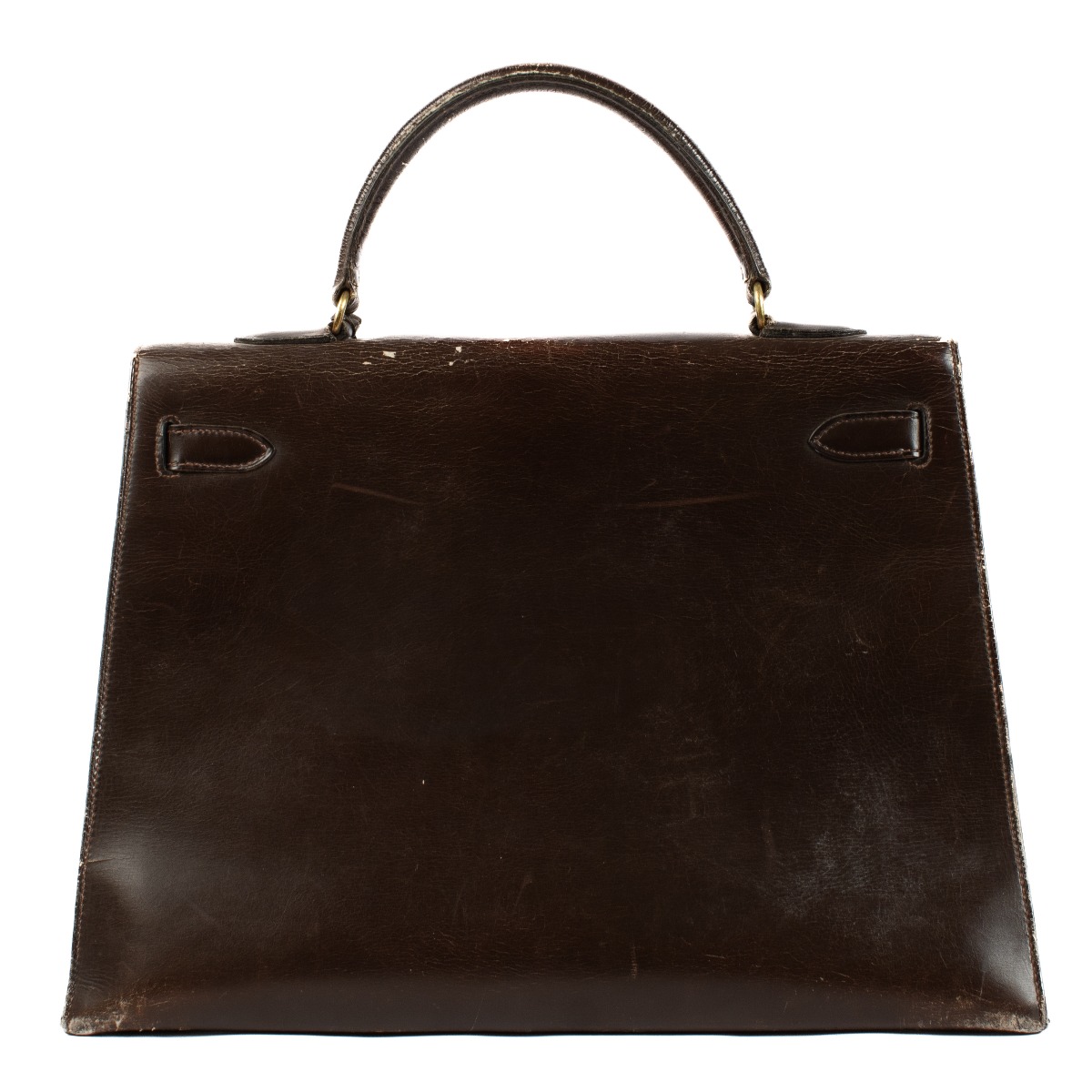 Hermès Vintage Kelly 35 Dark Brown Box GHW ○ Labellov