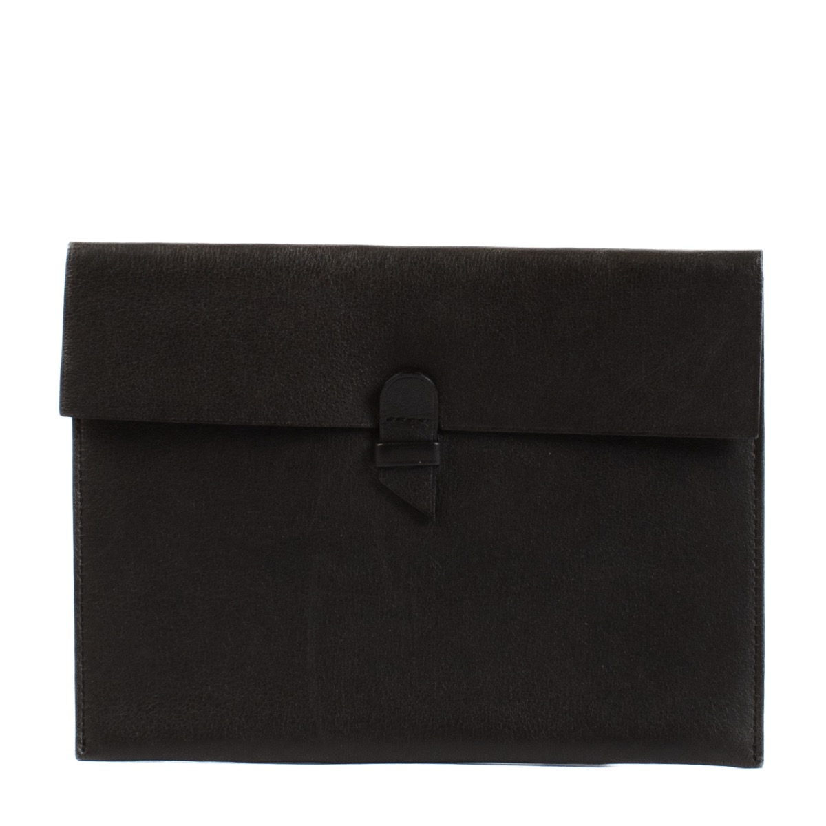 Delvaux Black Leather Pouch ○ Labellov ○ Buy and Sell