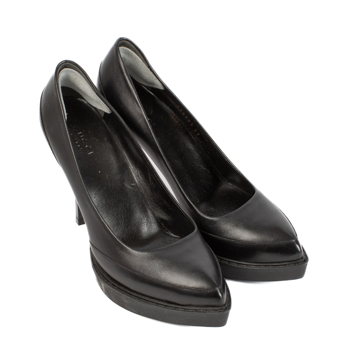 Gucci Black Platform Heels - Size 37 ○ Labellov ○ Buy and