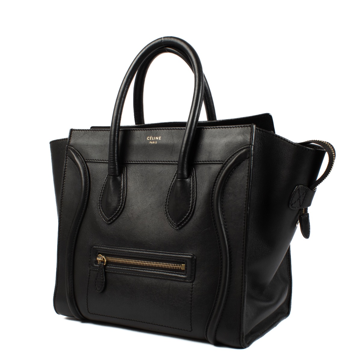 CÉLINE ブラック ミニラゲージ Mini Luggage Celine Black Smooth Calfskin Mini Luggage Bag ○ Labellov ○ Buy