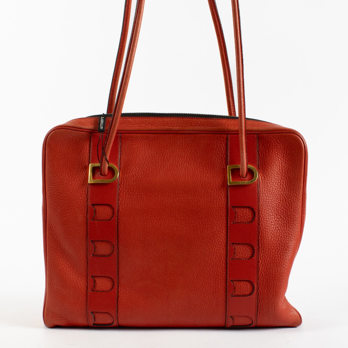 Delvaux Red Vintage Tote Bag ○ Labellov ○ Buy and Sell Authentic