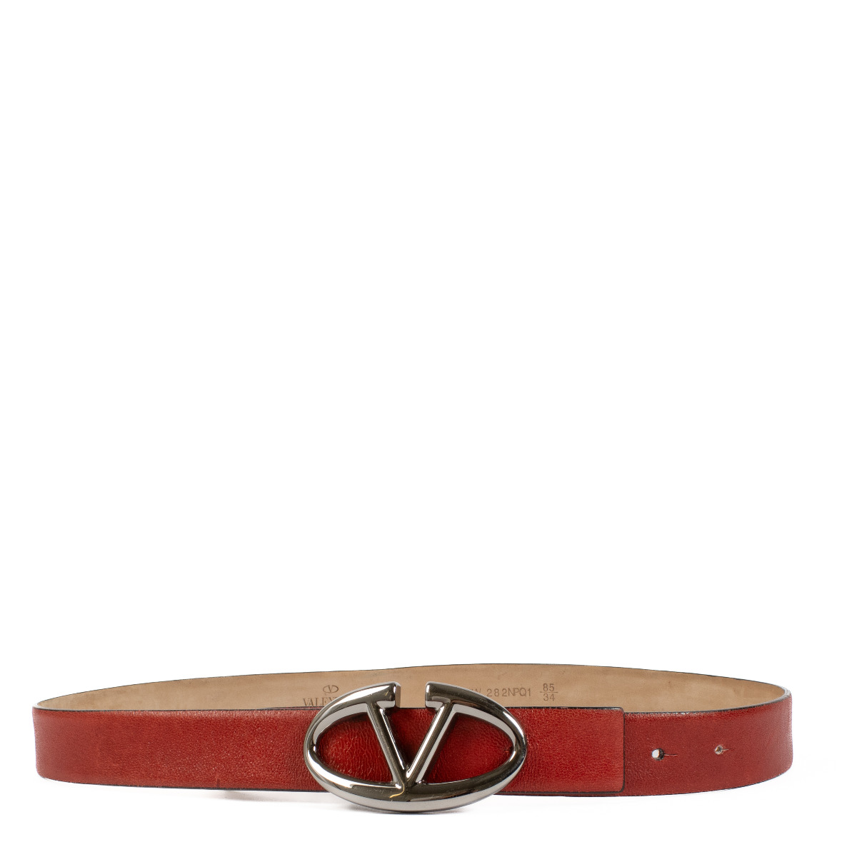 ベルト VALENTINO BELT (7W2T0SM3IYR 0NO) Vlogo leather belt VALENTINO GARAVANI - Nugnes1920
