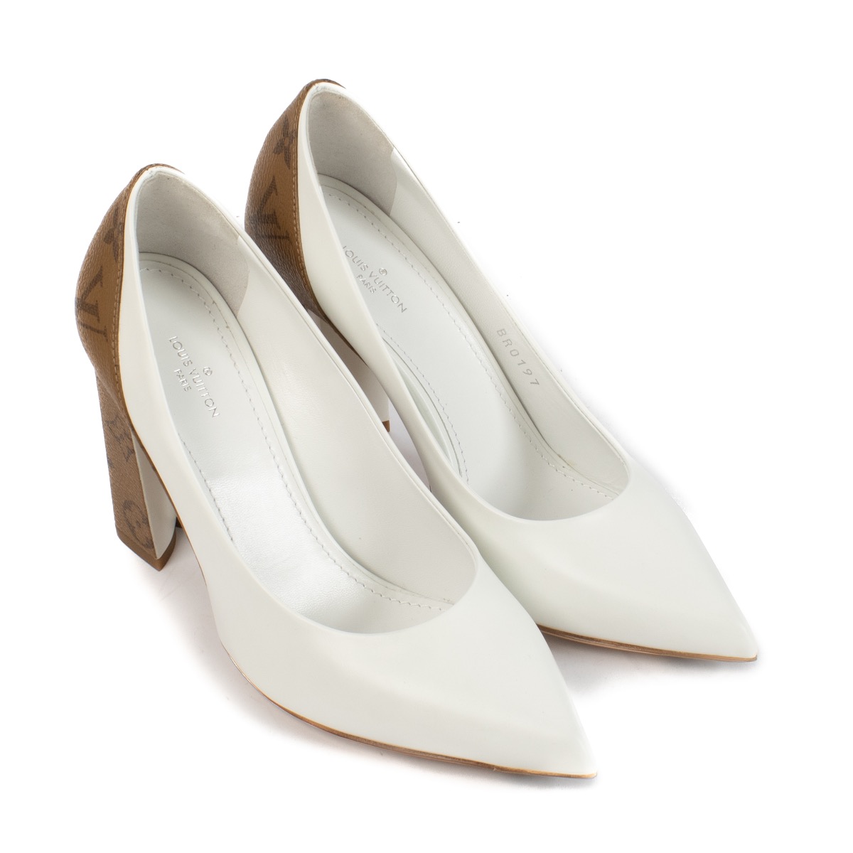 Louis Vuitton Leather/Reverse Monogram Rodeo Queen Heels - Size 37