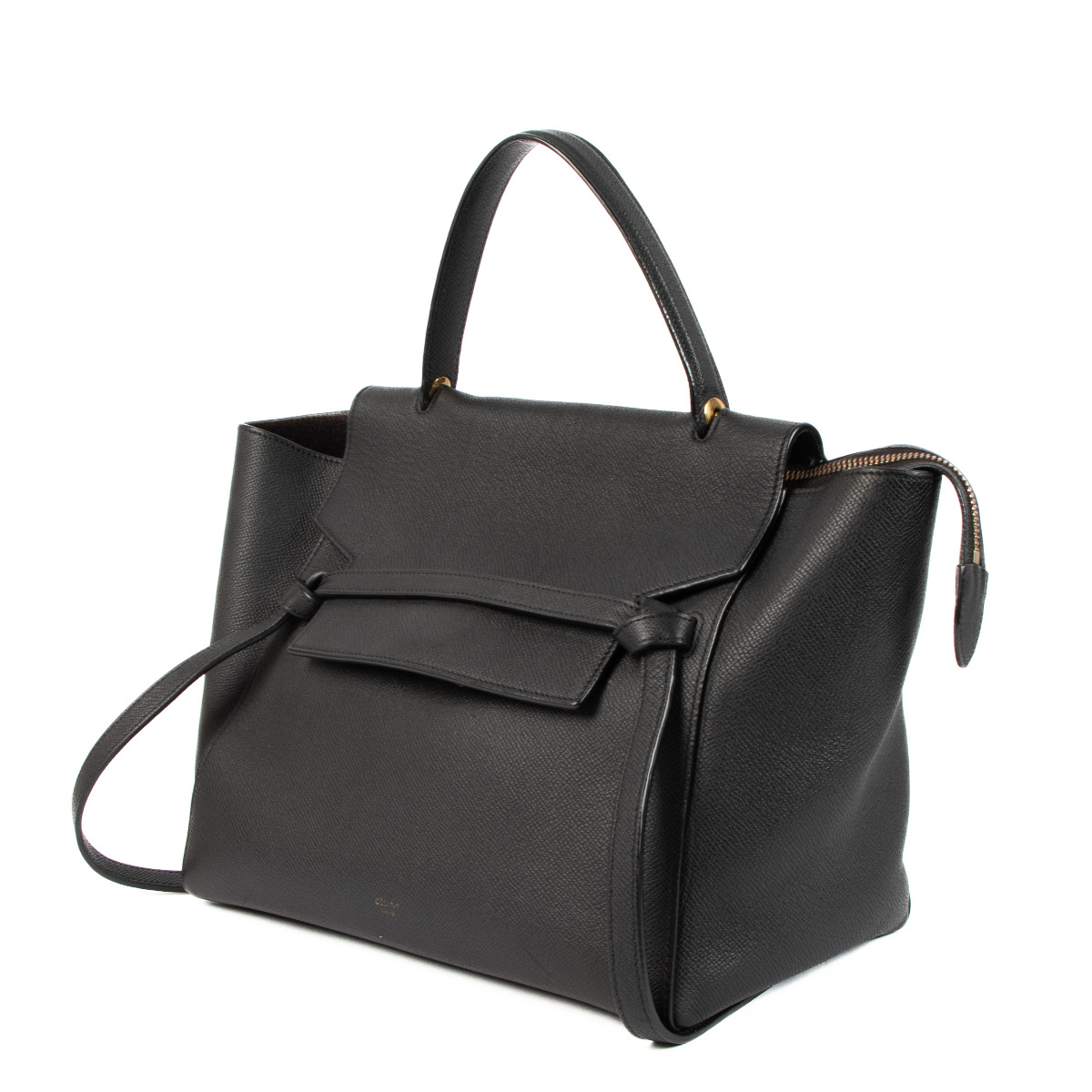 ◆◆VIP◆◆ CELINE Mini Belt ミニ ベルトバッグ Celine Grey Leather Mini Belt Bag ○ Labellov ○ Buy and