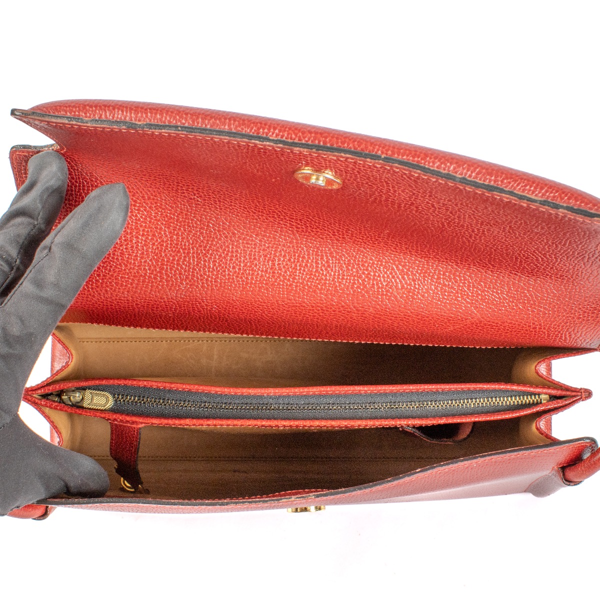 Delvaux Red Jumping Arpege Shoulder Bag ○ Labellov ○ Buy