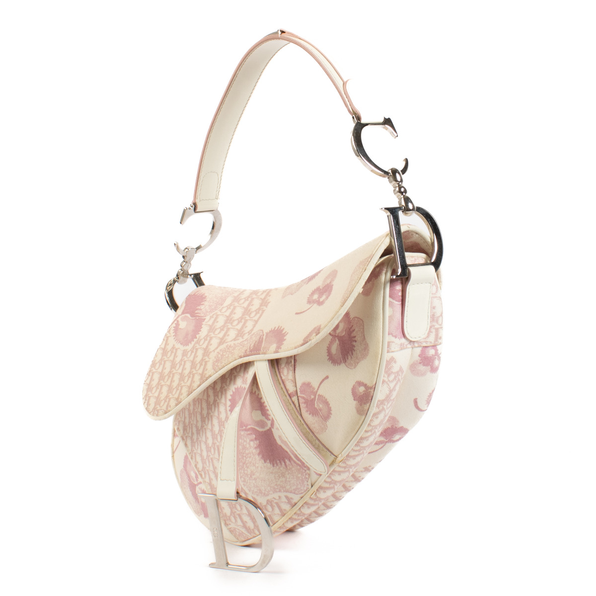 Vintage dior saddle bag pink 2025