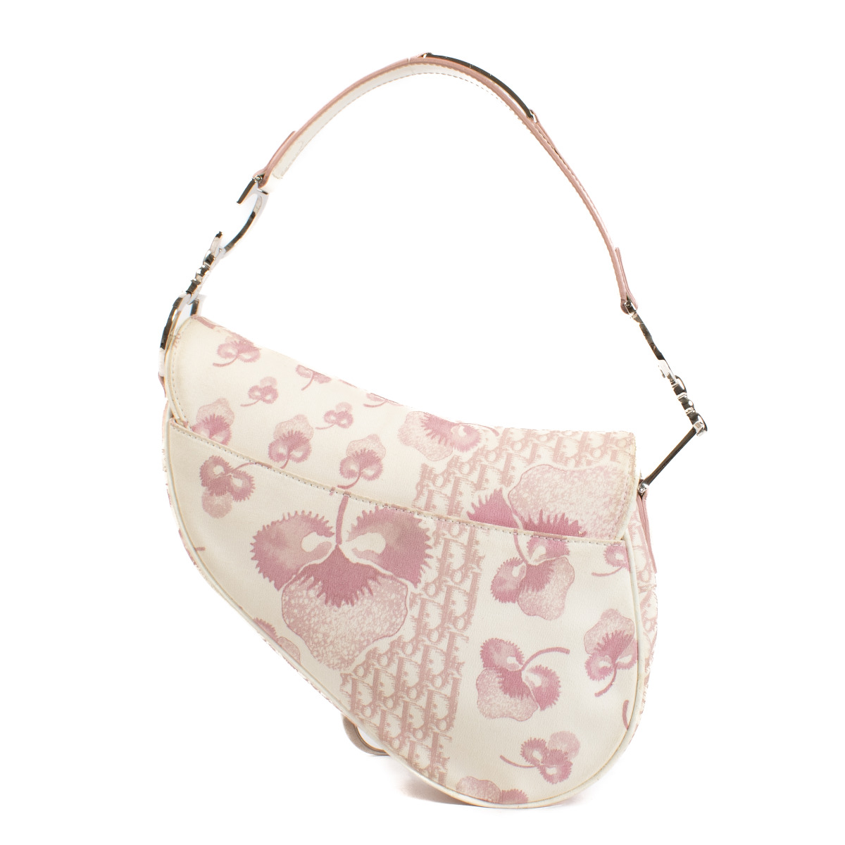 【可愛らしいフォルム♪】DIOR★Miss Dior Saddle バッグ Christian Dior Vintage Pink Girly Saddle Bag ○ Labellov