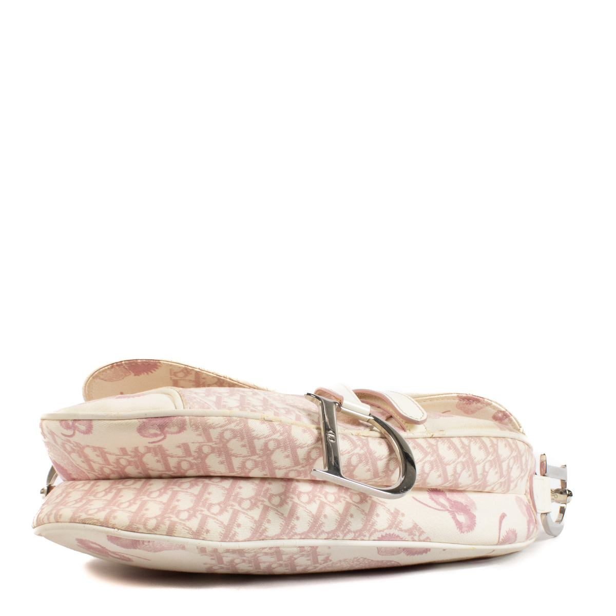 Christian Dior Vintage Pink Girly Saddle Bag ○ Labellov