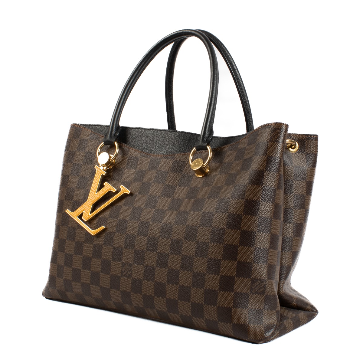 【希少】 LOUIS VUITTON 1Damier Ebene Top Handle Bag バッグ 1847_louis_vuitton_damier_eben