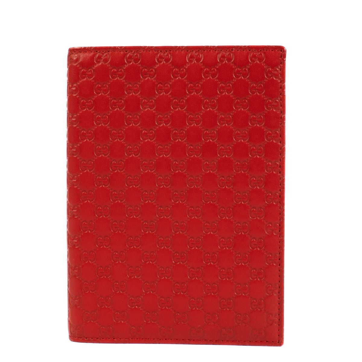 GUCCI 赤 レザー ノートカバー GGパターン ll14246_gucci_red_leather_mono