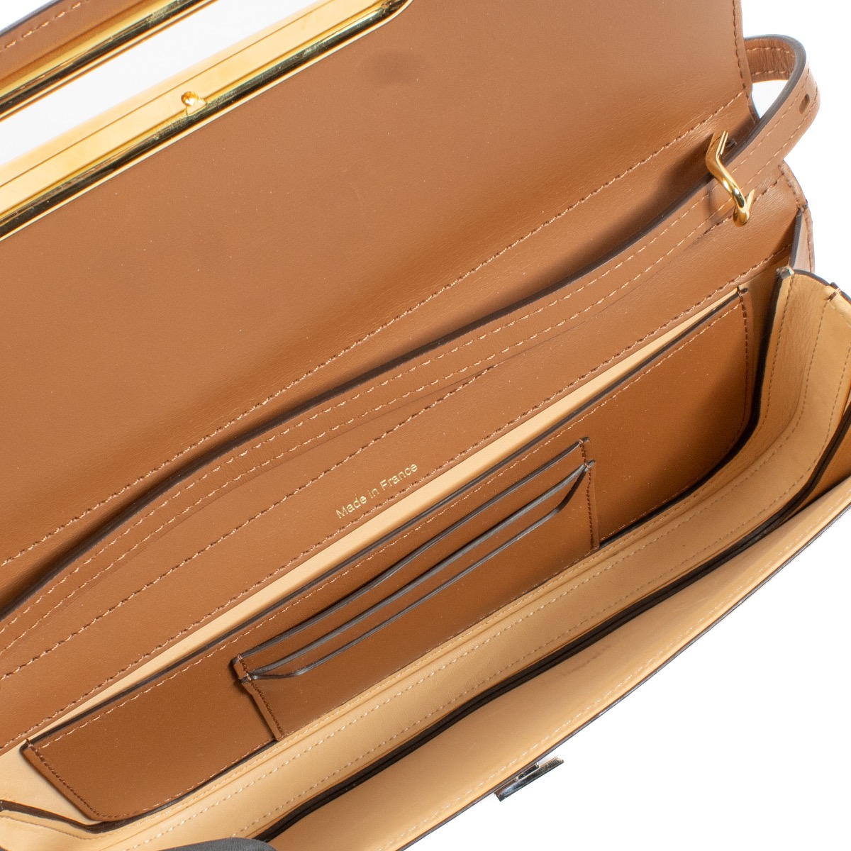 Delvaux Tan Olen Calf Lingot Clutch ○ Labellov ○ Buy and