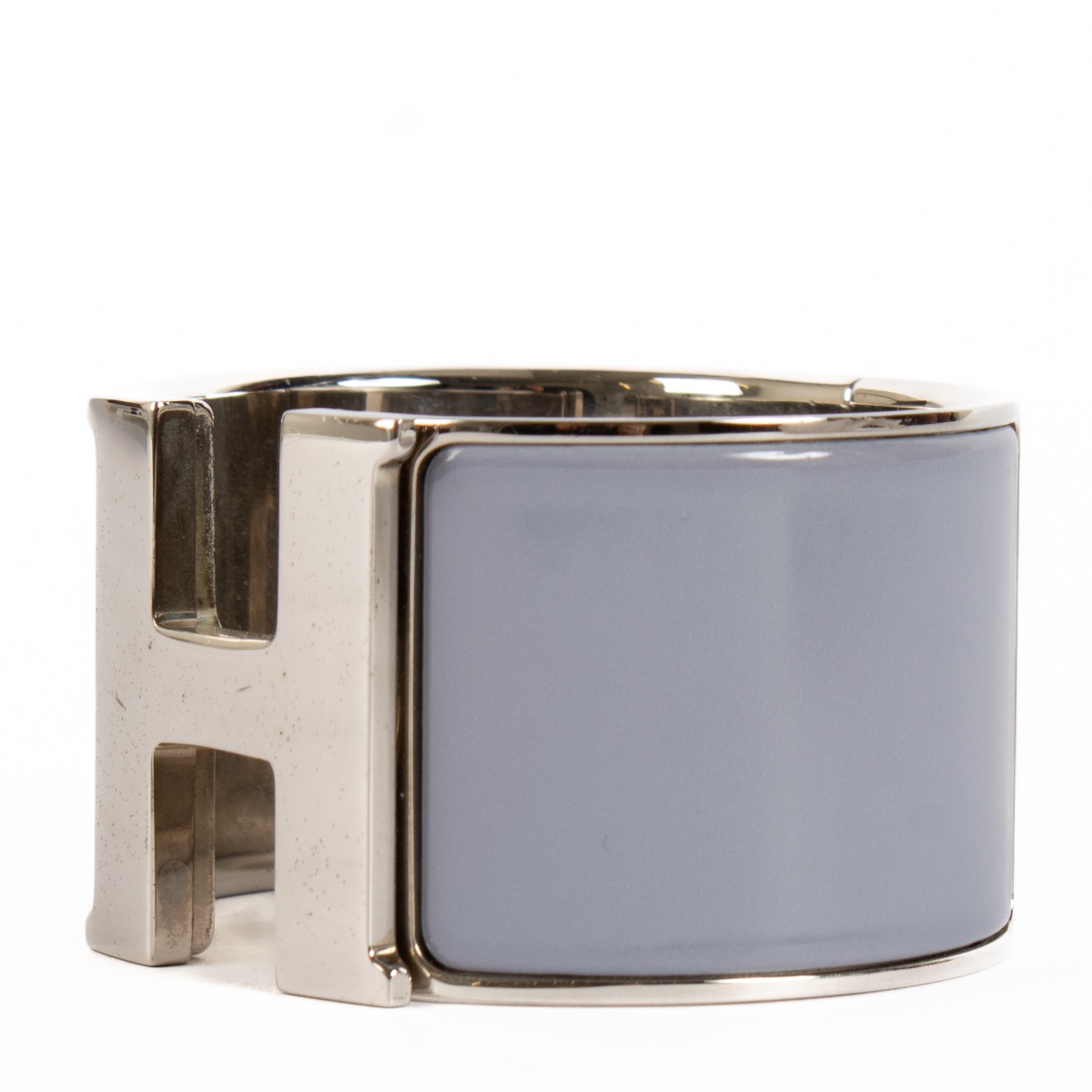 Hermès Lilas Clic Clac H Extra Wide Bracelet - Size PM ○ Labellov