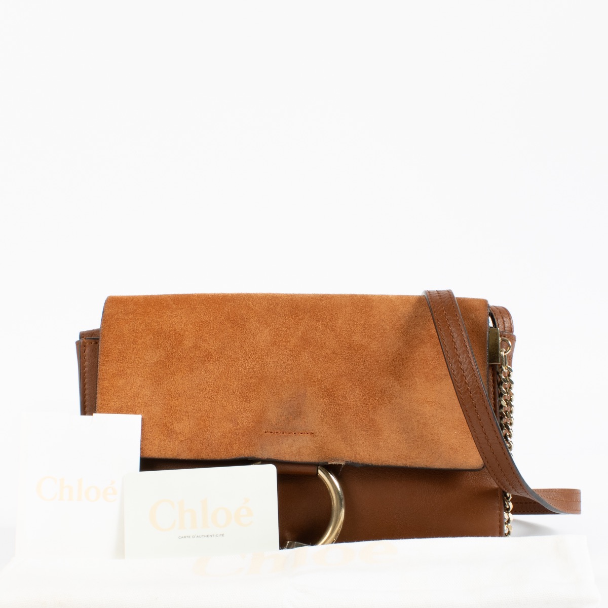 Chloé Camel Faye Shoulder Bag ○ Labellov ○ Buy and Sell