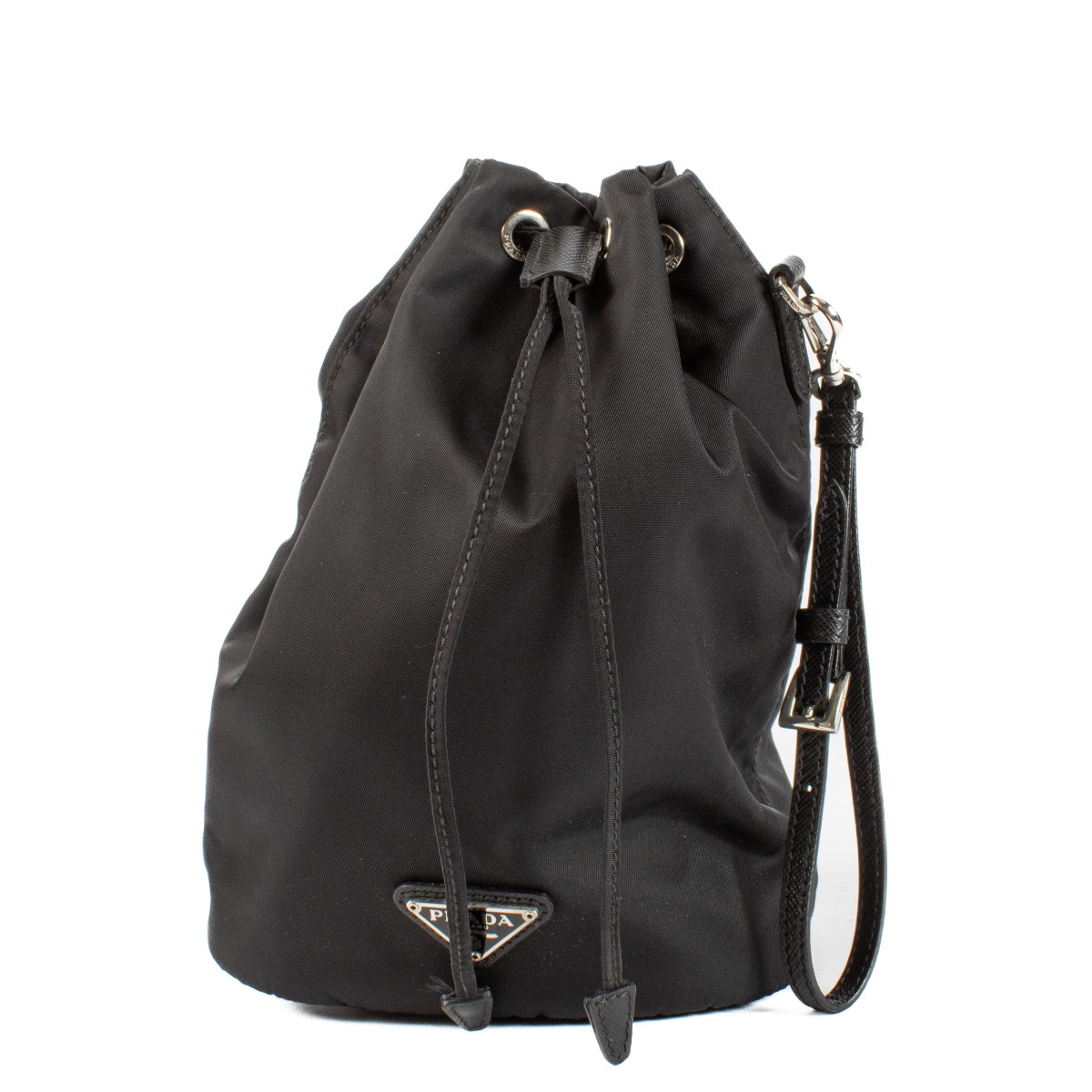 Prada Black Nylon Bucket Bag ○ Labellov ○ Buy and Sell