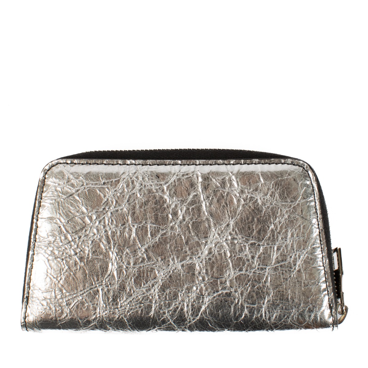 2025最新のスタイル Proenza Wallet Compact Zip Trapeze Silver Schouler 財布