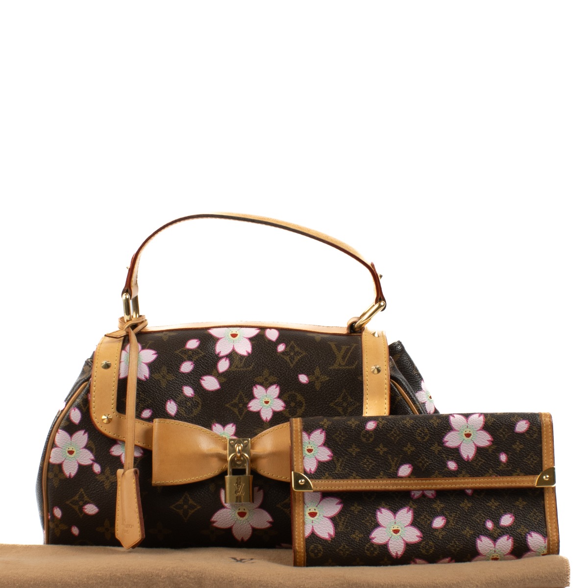 最適な材料 Louis Bag PM Retro Sac Blossom Cherry Monogram Vuitton ニット/セーター