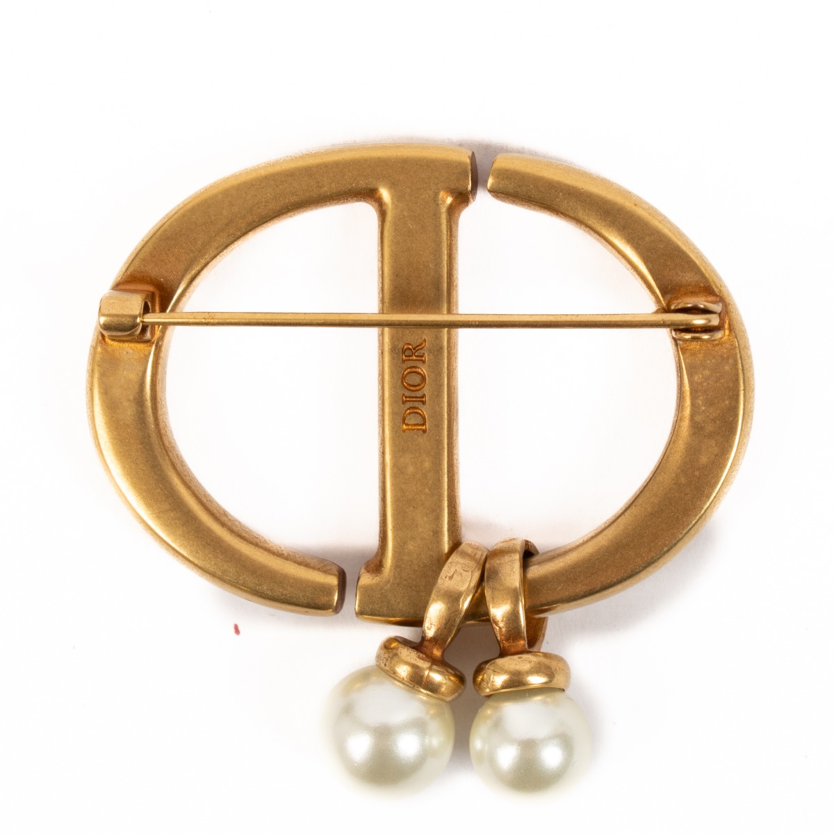 Dior Gold CD Navy Brooch ○ Labellov ○ Buy and Sell