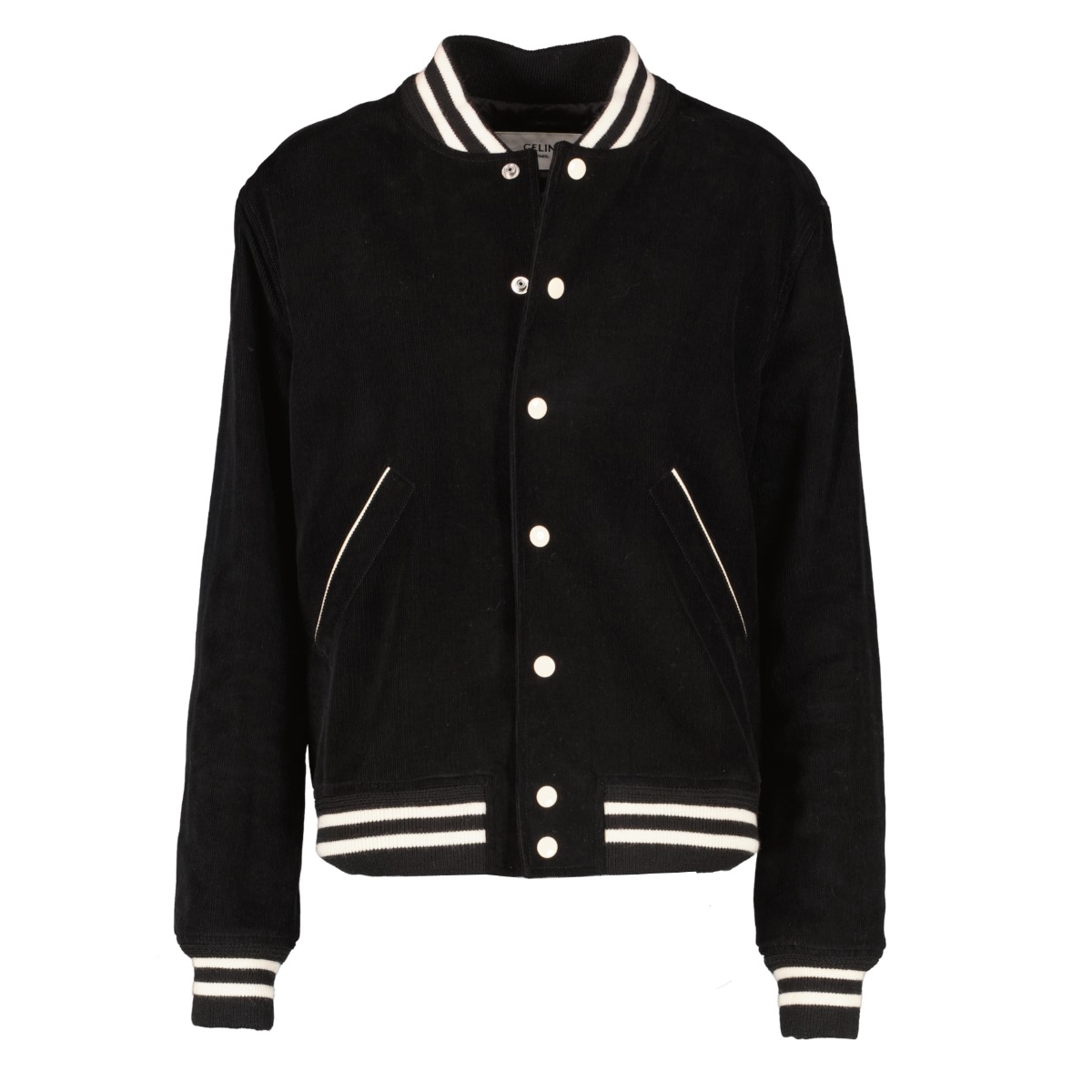 Celine Black Varsity Jacket ○ Labellov ○ Buy and Sell Authentic