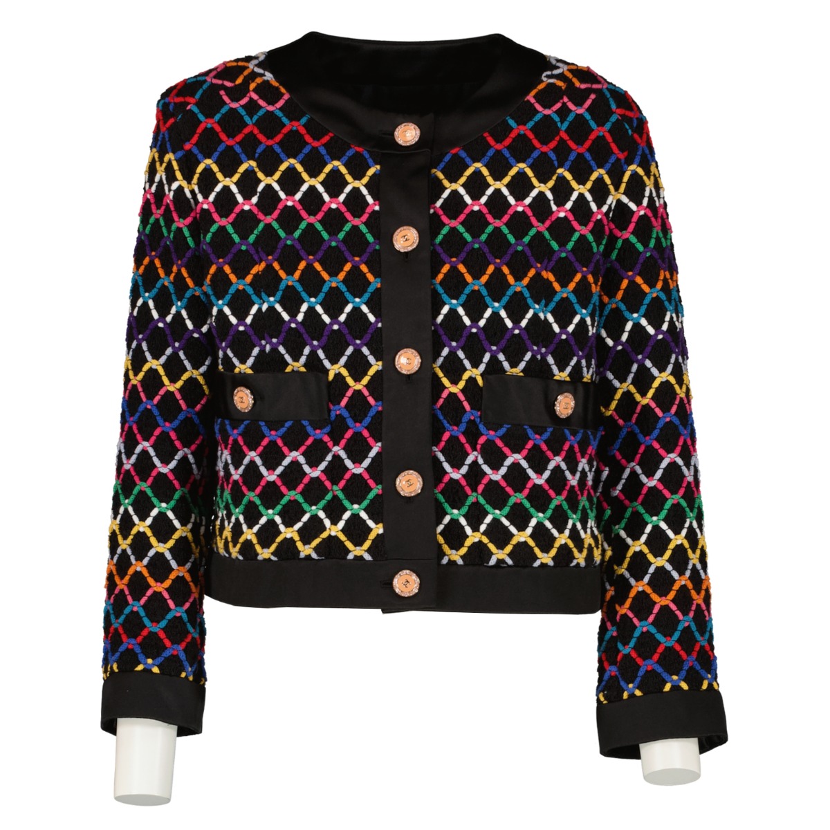 Chanel 22S Multicolor Tweed Jacket - Size FR40 ○ Labellov