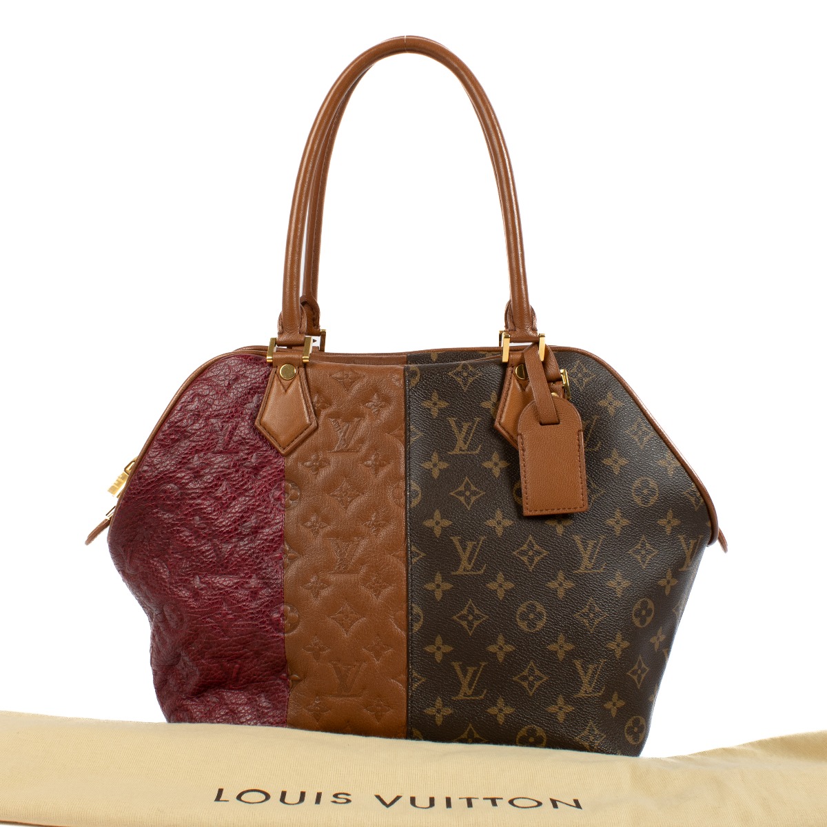 Louis Vuitton Multicolor Leather/Monogram Blocks Tote Bag