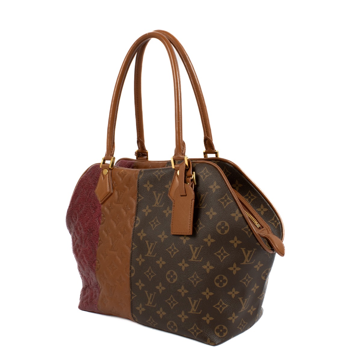Louis Vuitton Multicolor Leather/Monogram Blocks Tote Bag