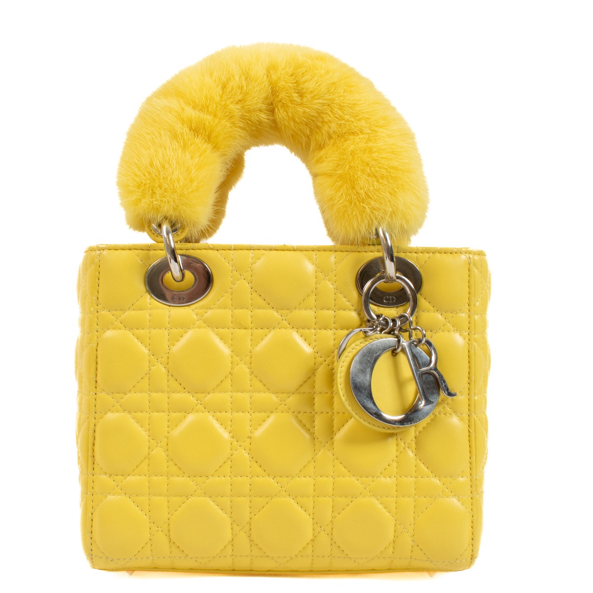 Christian Dior Yellow Small Lady Dior Bag ○ Labellov ○ Buy and