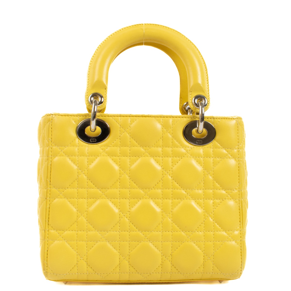 Christian Dior Yellow Small Lady Dior Bag ○ Labellov ○ Buy and