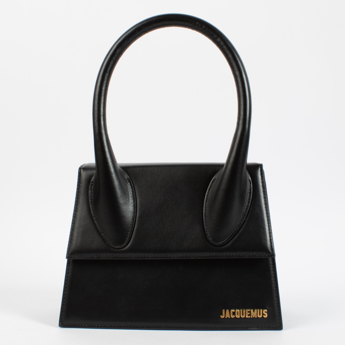 JACQUEMUS レザー ショルダーバッグ ブラック ll15673_jacquemus_black_grand_