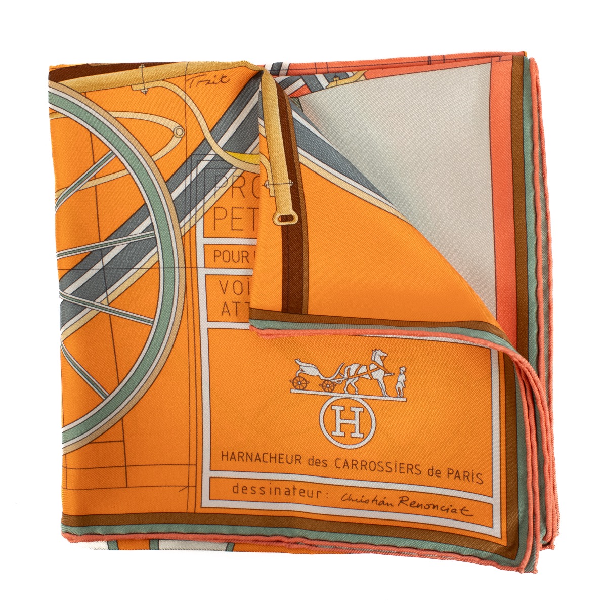 コレクション HERMES Petit Journal de la Soie La Soie Hermes Scarf Booklet