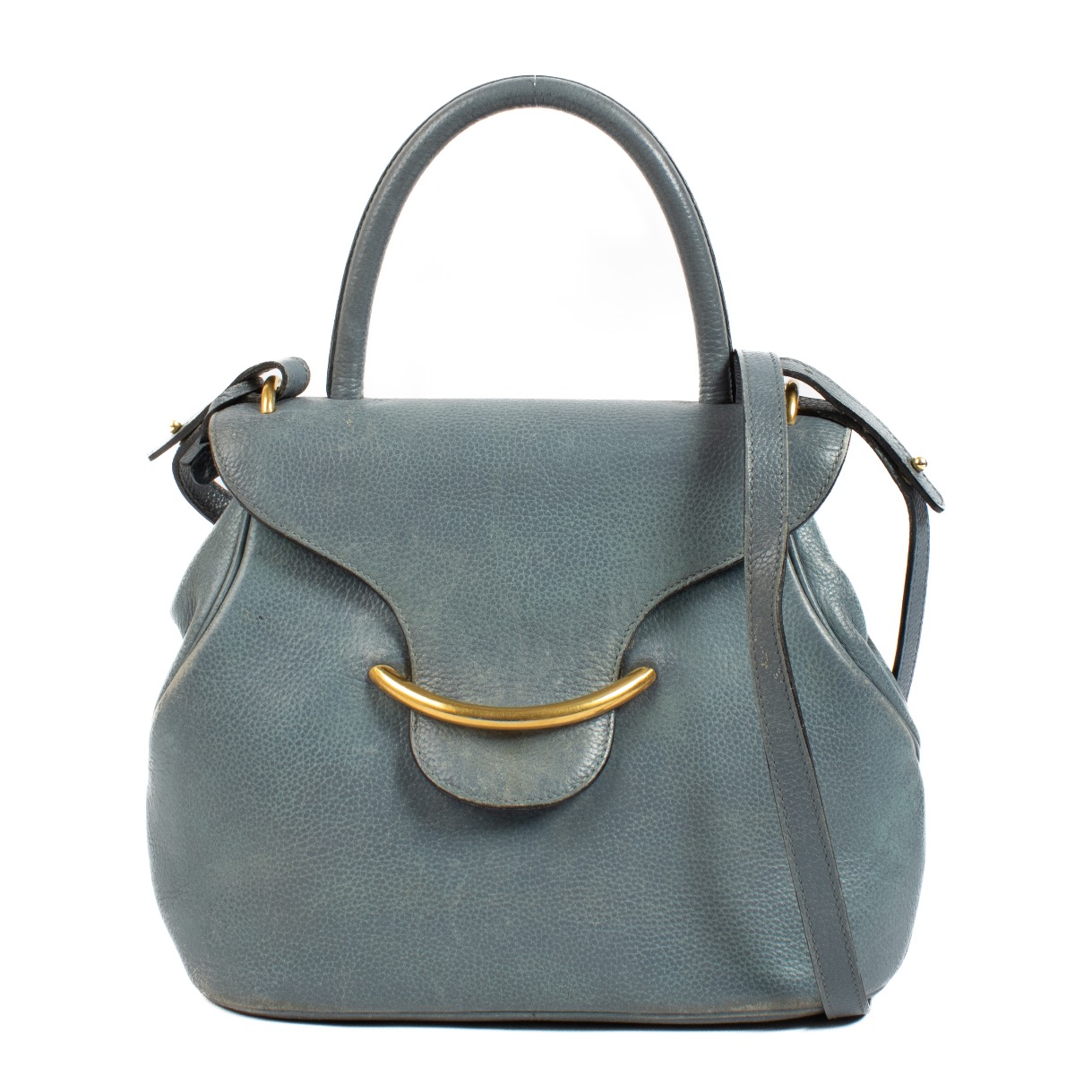 プ*a様 デルヴォー DELVAUX ボルティモア BALTIMORE ハンドバ ll15781_delvaux_blue_leather_s