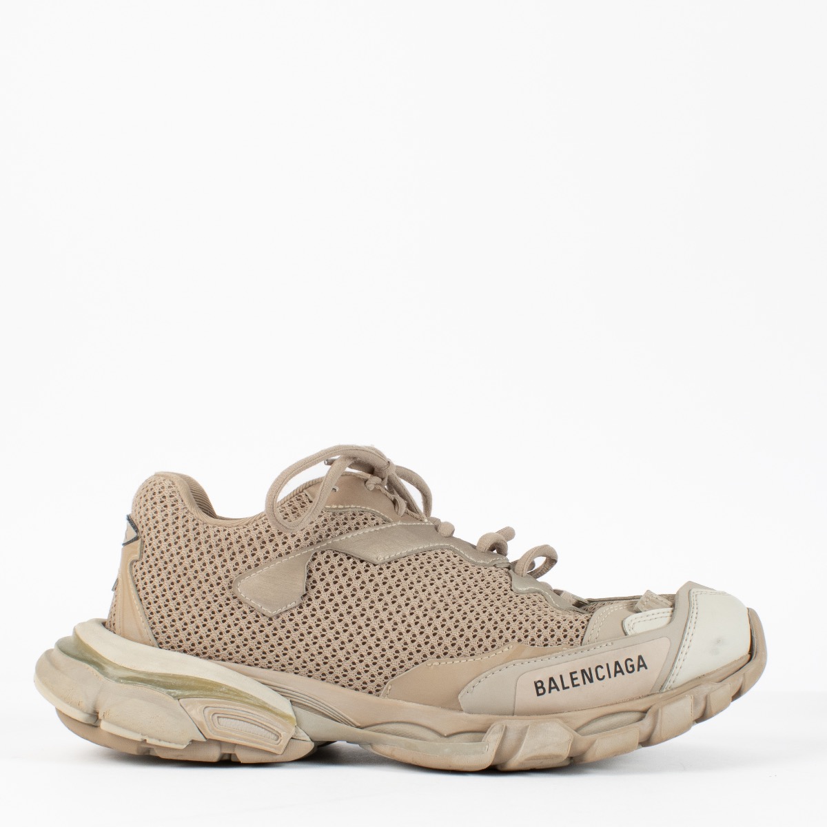 Balenciaga Beige Track 3 Sneakers - Size 41 ○ Labellov ○ Buy and