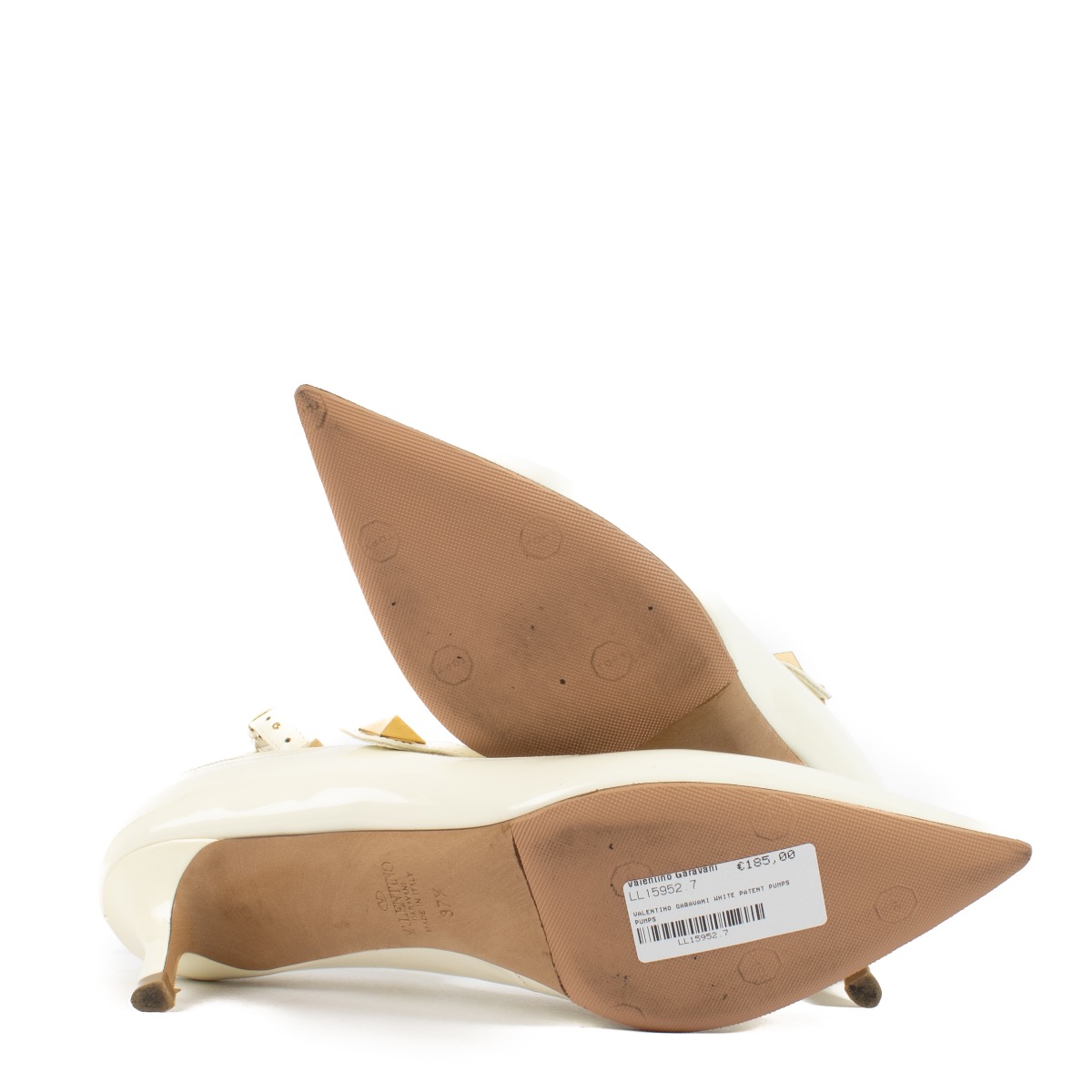 パンプス VALENTINO GARAVANI PUMPS BUTTER WHITE/TOBACCO Valentino Garavani Women's Designer Pumps, Heels